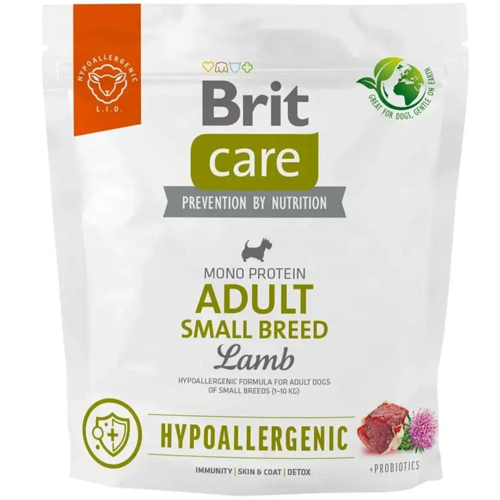 Brit Care Dog Hypoallergenic Small для собак гипоаллергенный с ягненком 1 кг