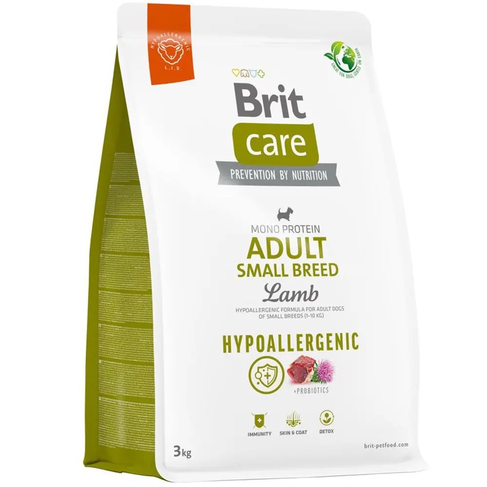 Brit Care Dog Hypoallergenic Small для собак гипоаллергенный с ягненком 3 кг