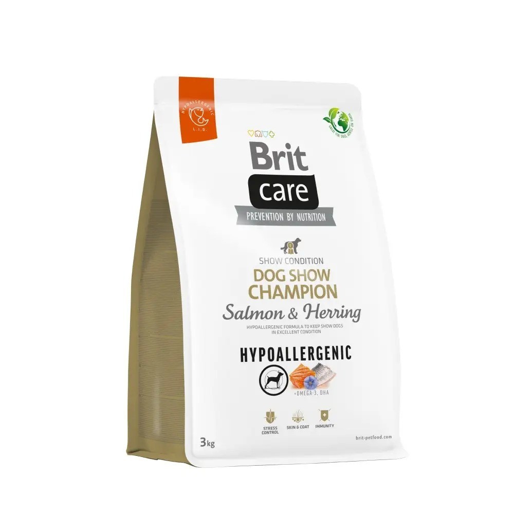 Brit Care Dog Hypoallergenic Dog Show Champion Salmon для виставкових собак 3 кг