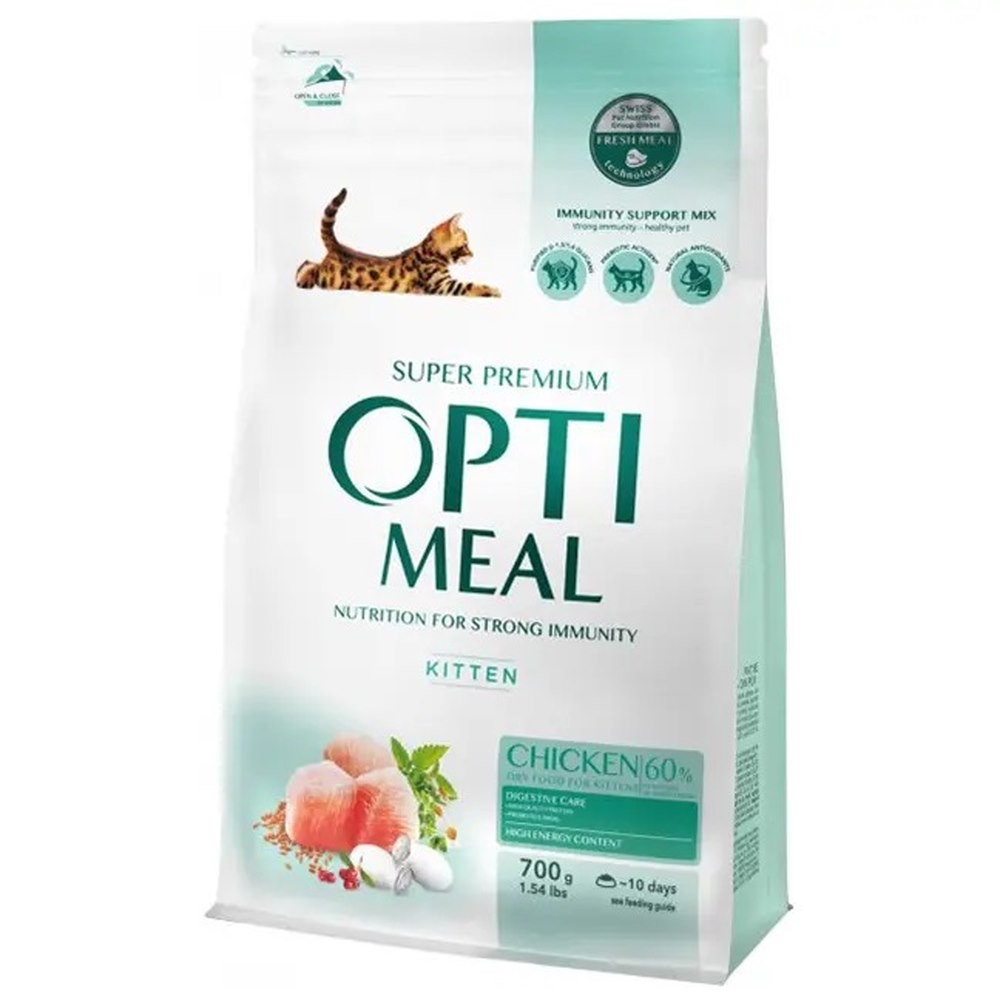 Optimeal Kittens Chicken 700 г сухий корм для кошенят з куркою