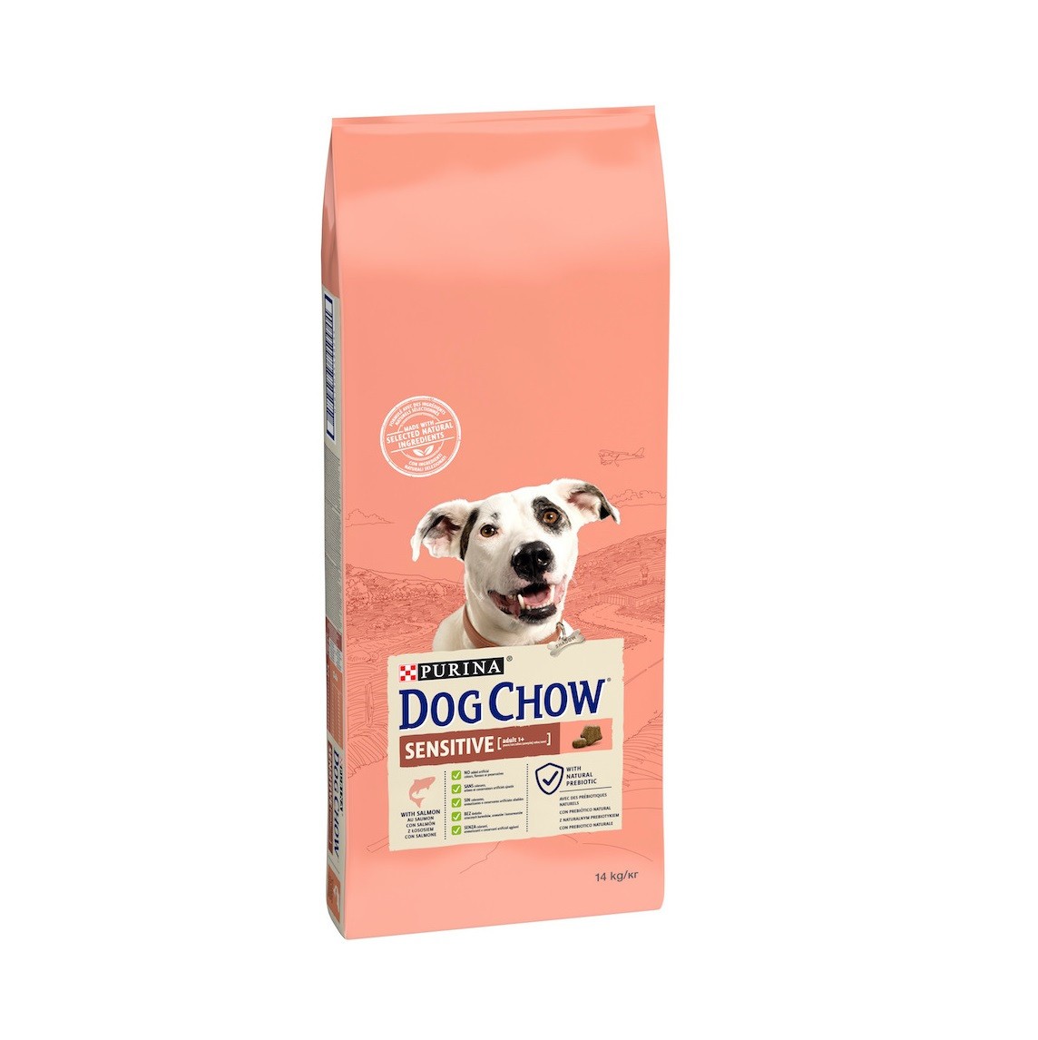 Dog Chow Adult Sensitive Salmon для собак з лососем 14 кг