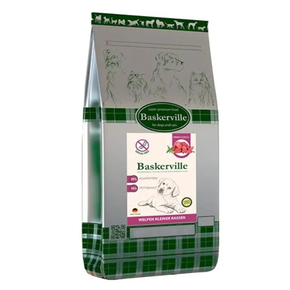 Baskerville HF Adult Rind Getreidefrei kleine Rassen для цуценят дрібних порід з м'ясом 7.5 кг