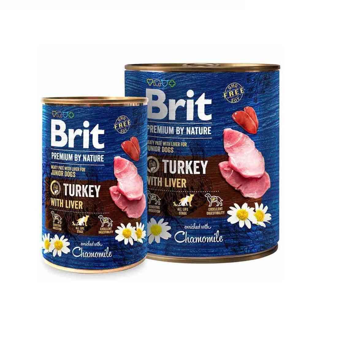 Brit Premium by Nature з печінкою індички для собак 800 г
