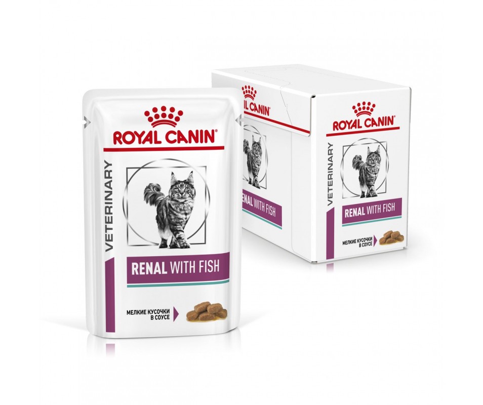 Royal Canin Renal Feline Fish Pouches для кішок з рибою 12х85 г