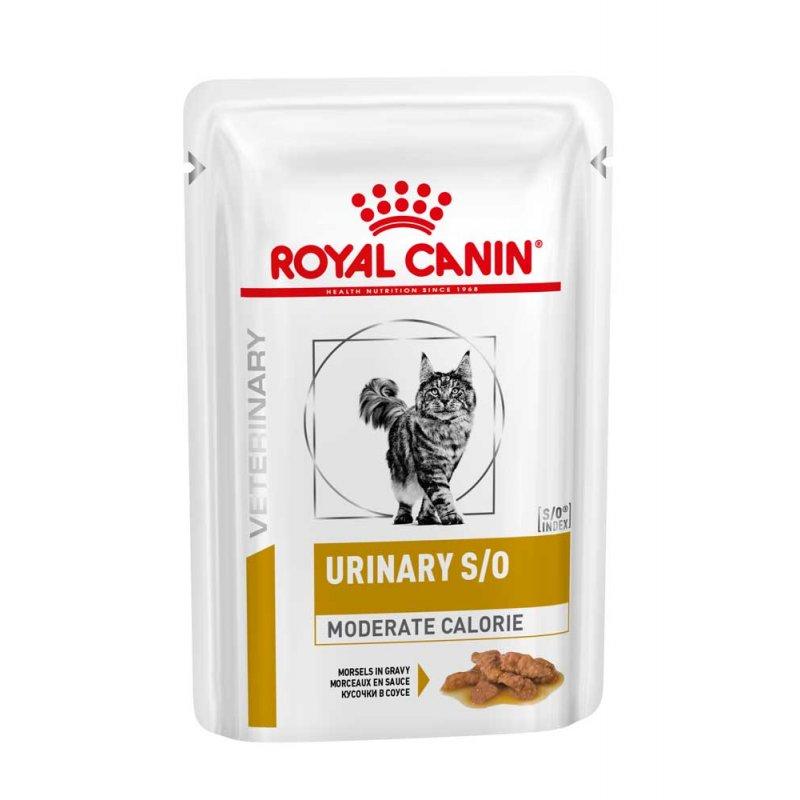 Royal Canin Urinary S/O Feline Moderate Calorie Pouches для кошек 12х85 г