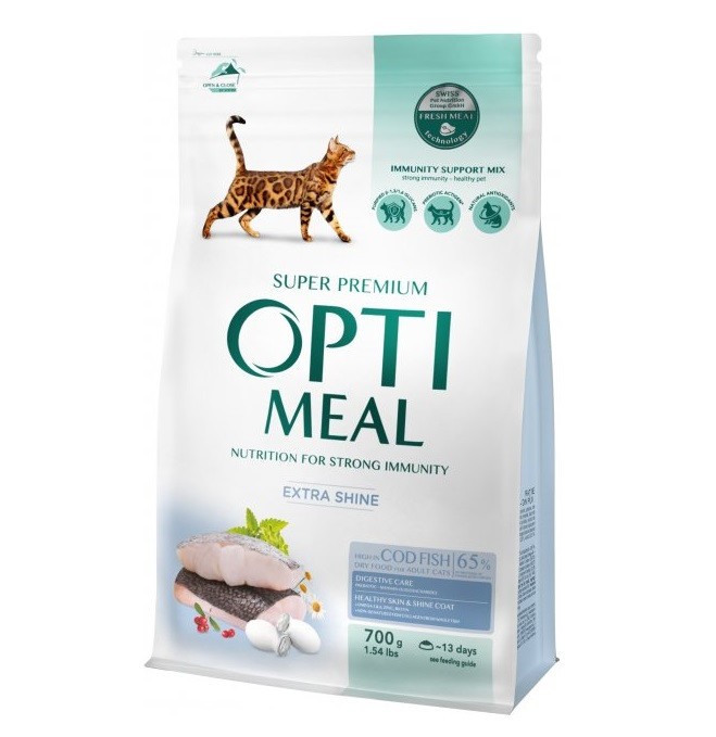 Optimeal Cod Fish для кішок зі смаком тріски 700 г