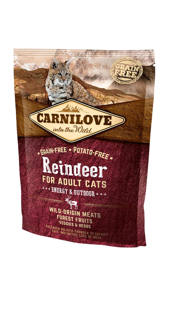 Carnilove Reindeer Energy Outdoors для кошек с мясом оленя 400 г