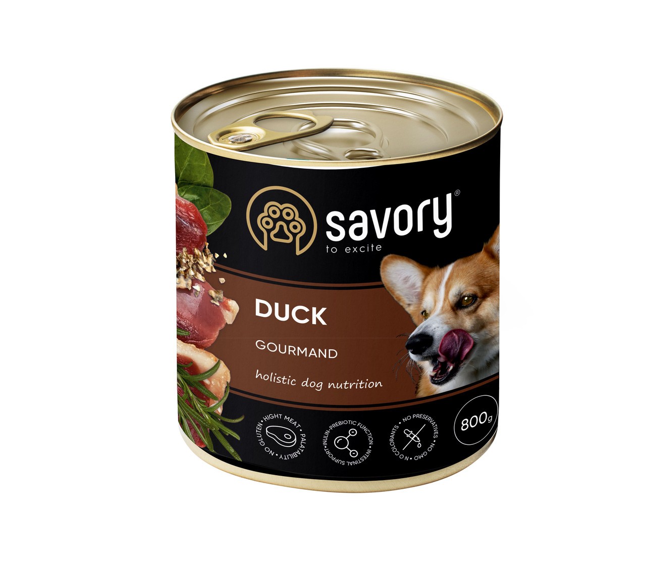 Savory Dog Gourmand Duck для собак з качкою 800 г