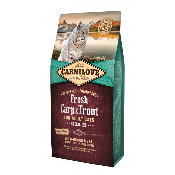 Carnilove Carp Trout Sterilised для стерилізованих кішок з коропом та форель 400 г