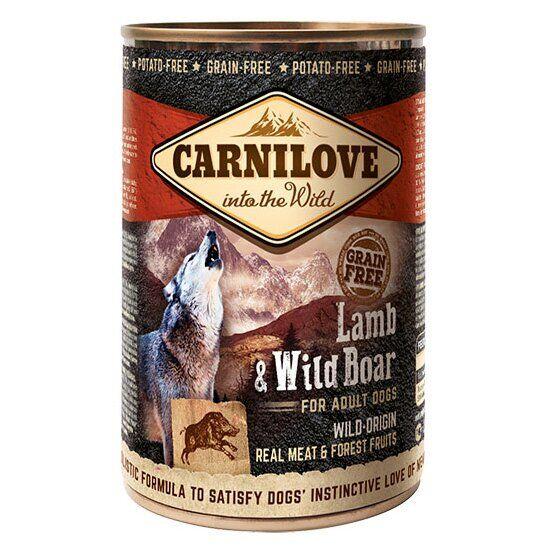 Вологий корм Carnilove Lamb Wild Boar для собак з ягнятком та кабаном 400 г