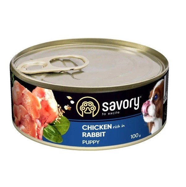 Savory Dog All breeds Puppy Chicken для цуценят з куркою 100 г