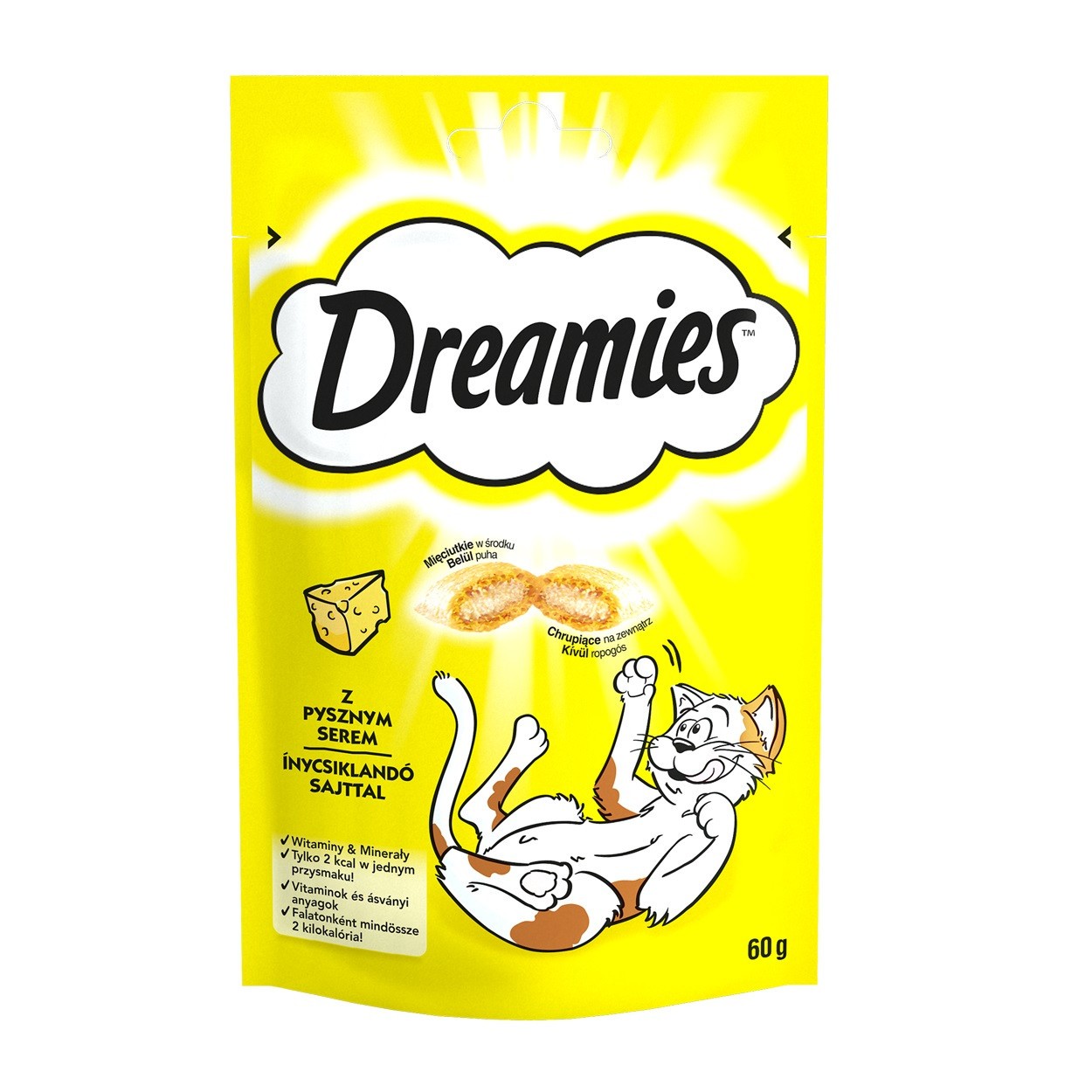 Ласощі Dreamies подушечки з сиром для котів 60 г