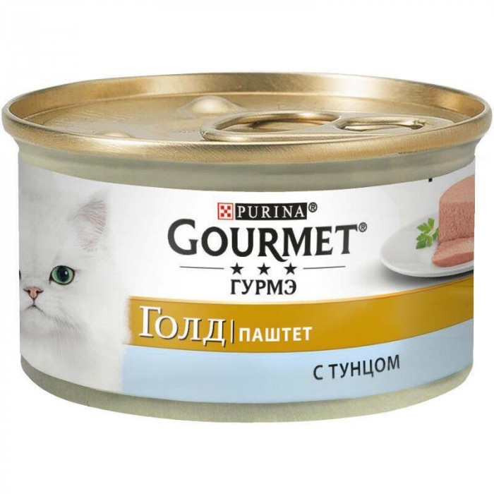 Gourmet Gold для кошек паштет с тунцом 85г*24шт