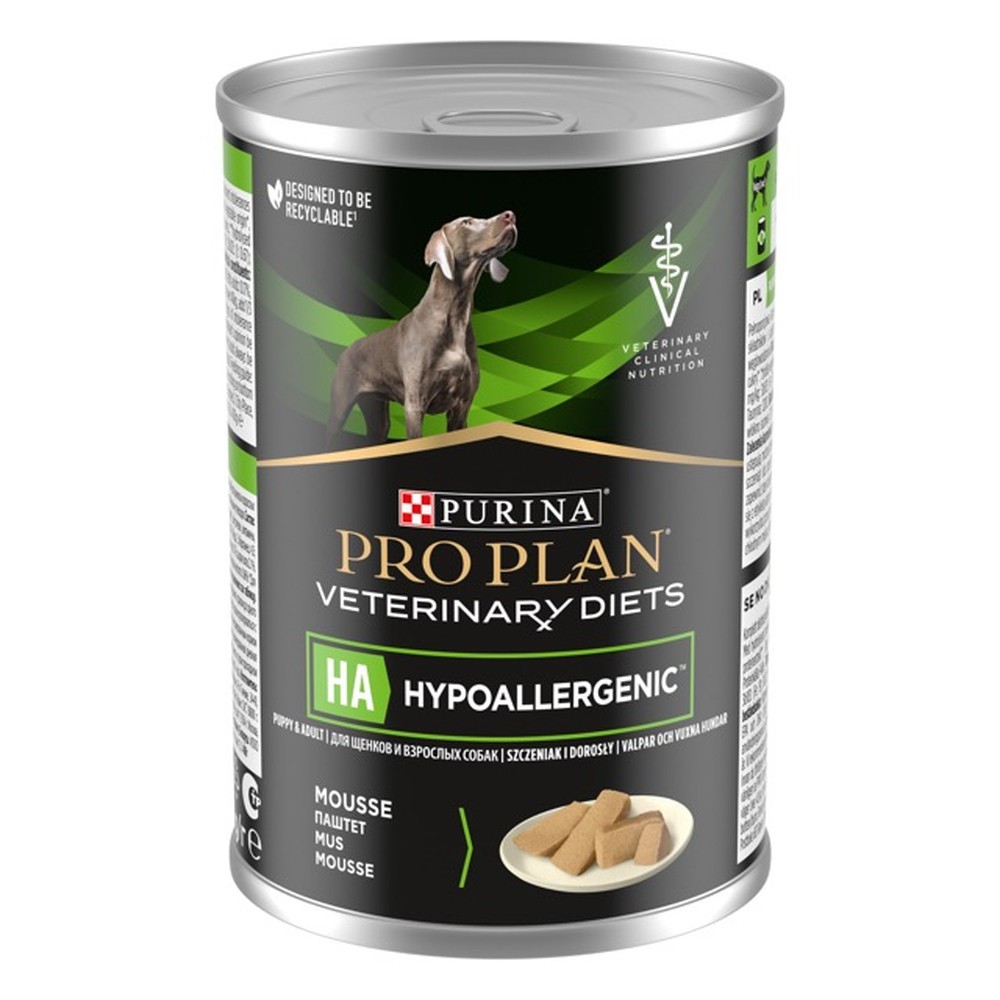 Purina Veterinary Diets HA Hypoallergenic Canine для собак 12х400 г