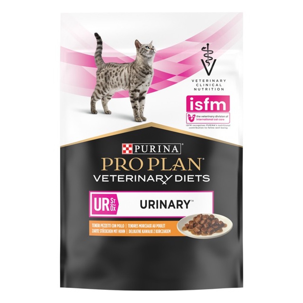 Purina Veterinary Diets UR Urinary Feline для кошек с курицей 10х80 г
