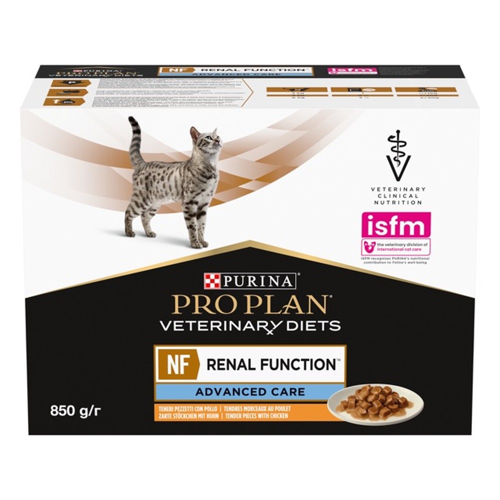 Purina Veterinary Diets NF Renal Function Feline в подливке с курицей для кошек 10х80 г