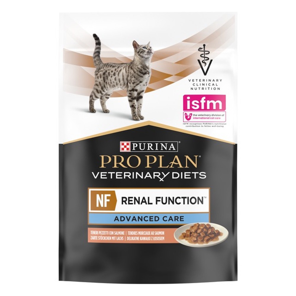 Purina Veterinary Diets NF Renal Function Feline в подливке с лососем для кошек 10х80 г