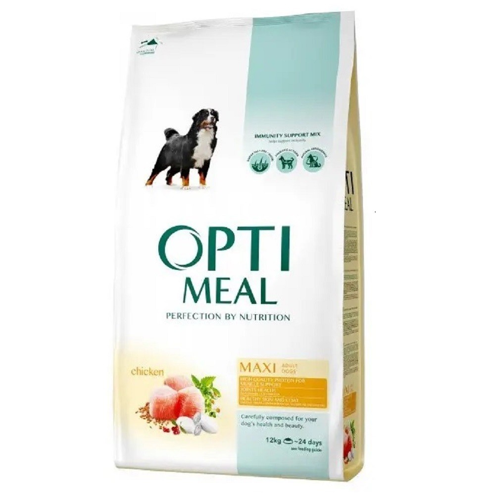 Optimeal Maxi для собак великих порід із куркою 12 кг