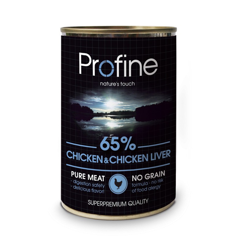 Влажный корм Profine Chicken and Liver для собак с курицей и куриной печенью 400 г