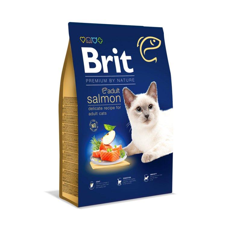 Brit Premium Adult Salmon для кошек с лососем 800 г
