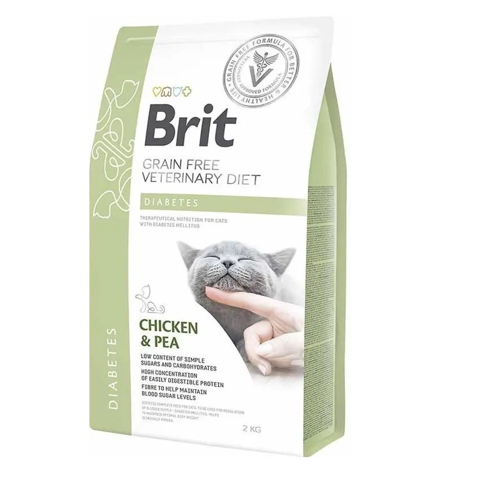 Brit VD Cat Diabets для кошек с сахарным диабетом 2 кг