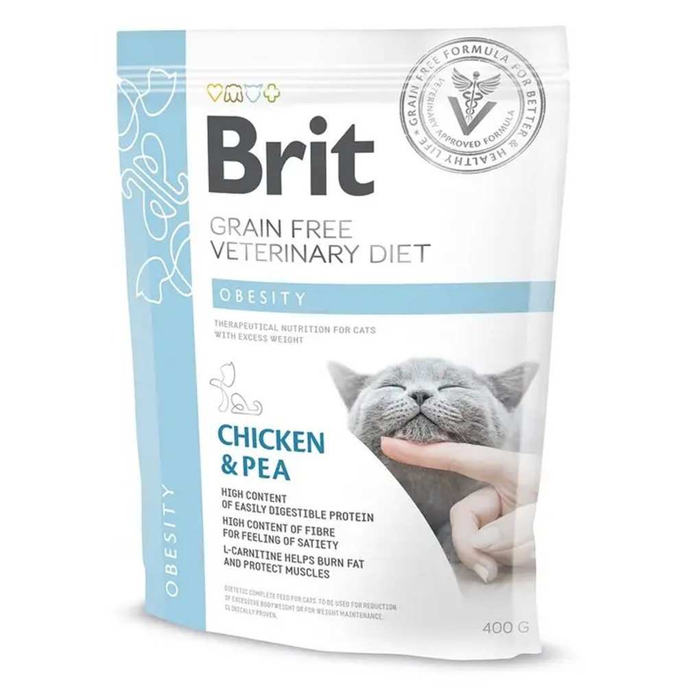 Brit VD Obesity Cat для кошек с курицей 400 г