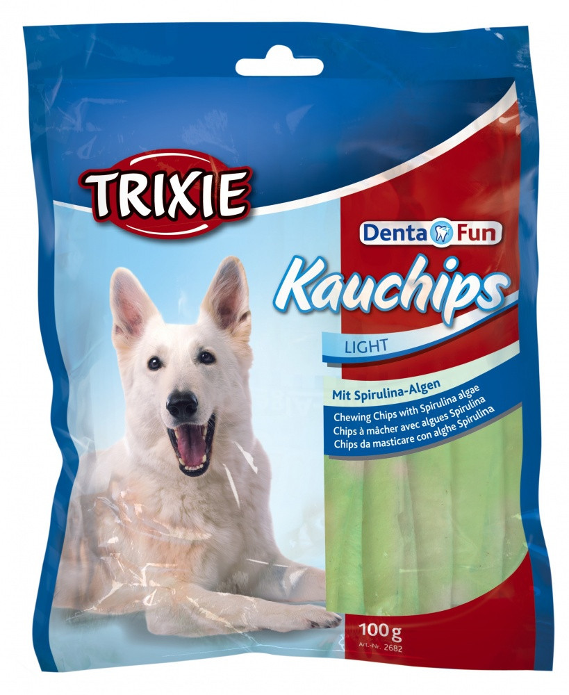 Ласощі Trixie Chewing Chips with Spirulina Algae для жувальних собак, зі спіруліною, 100 г (2682)